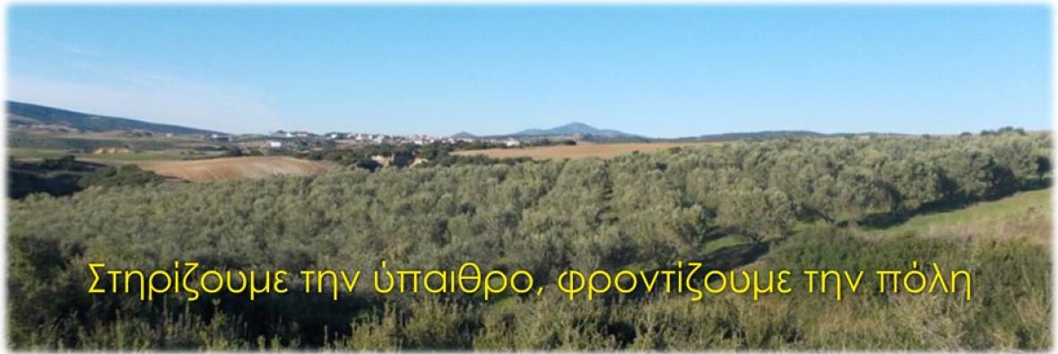 Στηρίζουμε την ύπαιρθρο για να φροντίζουμε την πόλη